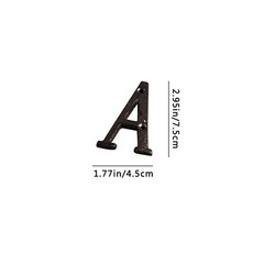 Cast Wrought Iron Black Antique House Door Alphabet Letters and Numbers HOTSALE