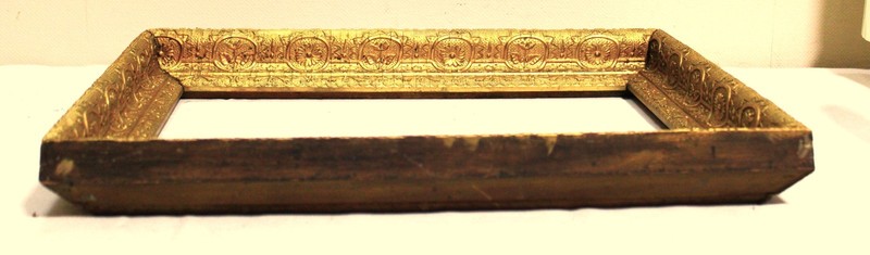 ANTIQUE FITS 10 X 16 VICTORIAN PICTURE FRAME WOOD ORNATE GOLD GILT ART NOUVEAU gallery