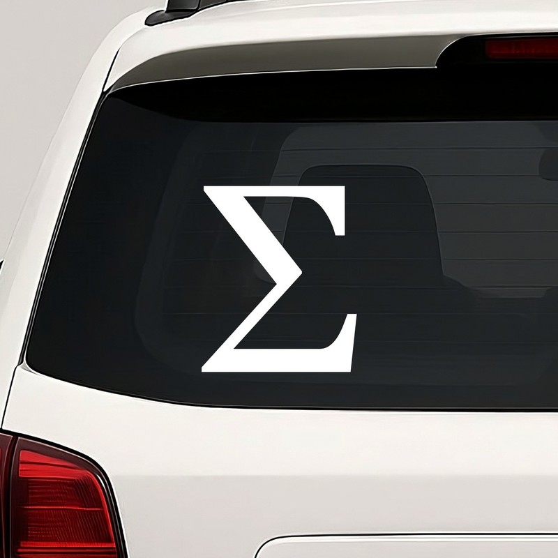 Sigma Vinyl Die Cut Decal Sticker - Greek Letter Symbol gallery