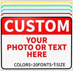 Customized Horizontal Tin Sign, allowing for the addition of any text/Photo