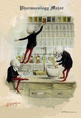 Pharmacology Major by Louis Crusius MD – Skeleton Characters – Art Print