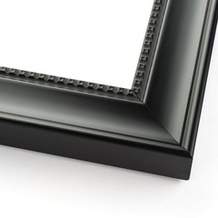 12×15 Frame Black Real Wood Picture Frame Width 1.5 inches | Interior Frame Dept