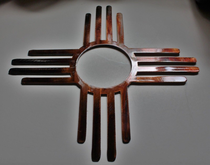 Southwestern Zia - Metal Wall Art - Copper 36" gallery
