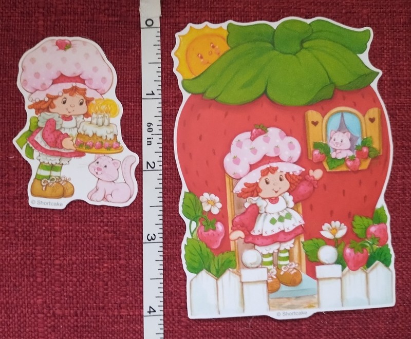 45pc. STRAWBERRY SHORTCAKE #2 WATERPROOF VINYL STICKERS/DECALS gallery