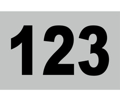 Racing Number Vinyl Decal Sticker Dirt Bike Race Car Multiple sizes
