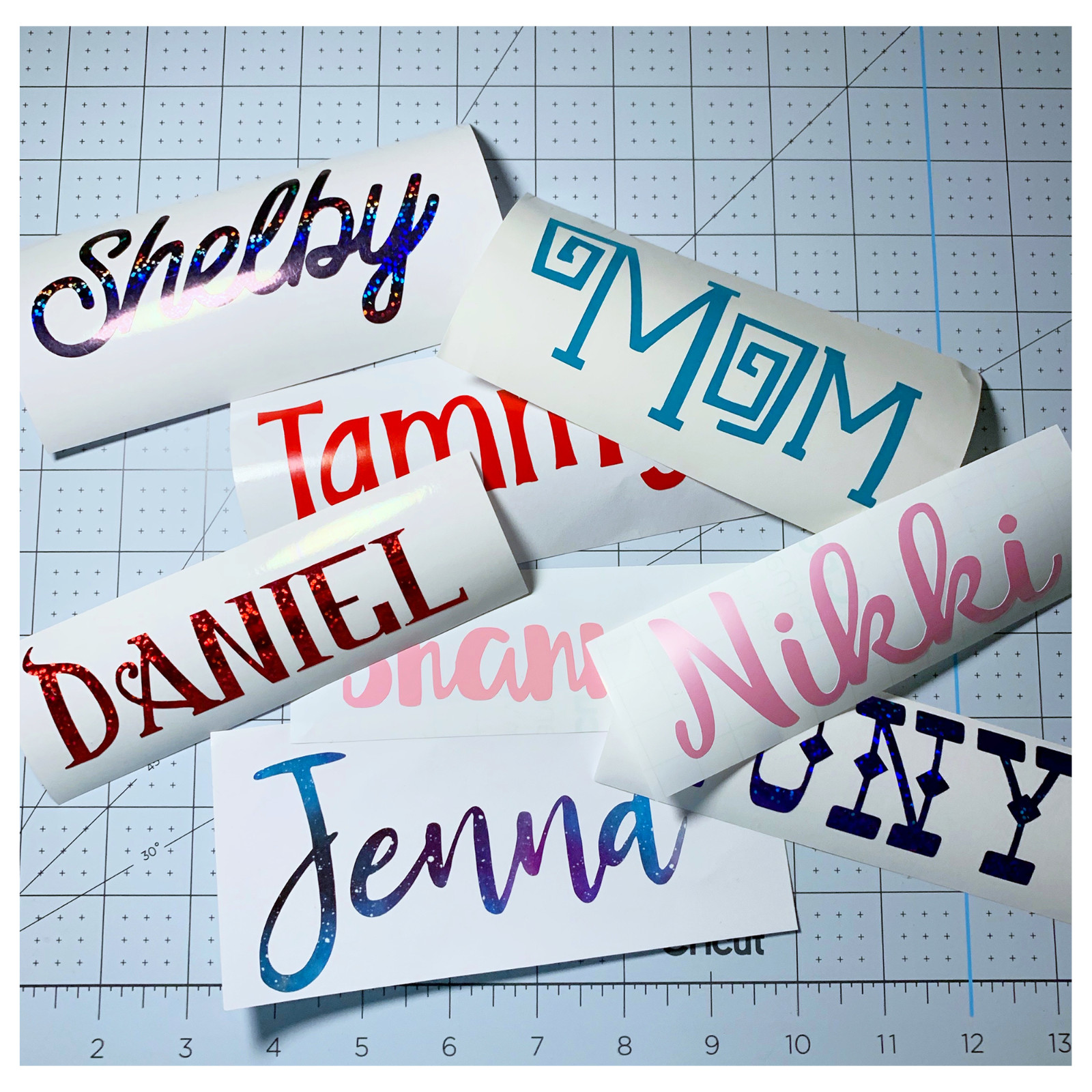 4" Custom Text or Name Vinyl Decal Sticker gallery