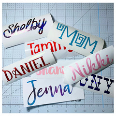 4″ Custom Text or Name Vinyl Decal Sticker