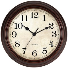 Elegant 12-Inch Vintage Wall Clock – Silent Non-Ticking for Any Room