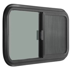 Horizontal RV Windows- 24″ W x 20″ H – Tinted Sliding RV Window with Net