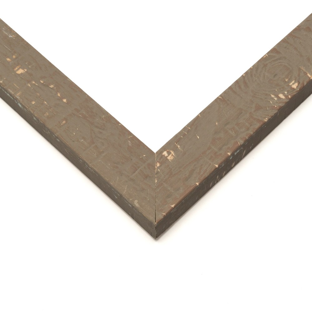 6x6 Distressed Brown Real Wood Picture Frame Width 1.25 inches | Interior Frame