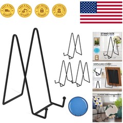 5 Count 10.3 Inch Plate Holders – Elegant Metal Stands for Any Display