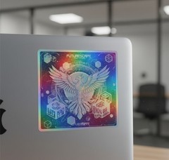 Custom Holographic Stickers, Personalized – Logo, Name, Text, 1.5-5 inch, Qty100