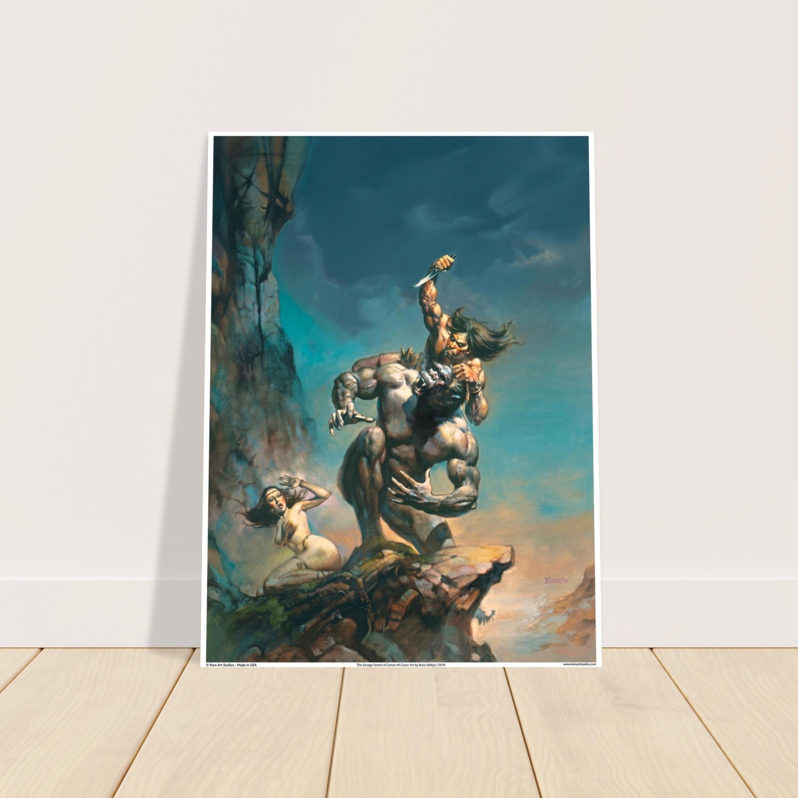 The Savage Sword of Conan #4 Cover Art Poster by Boris Vallejo - 1974 gallery
