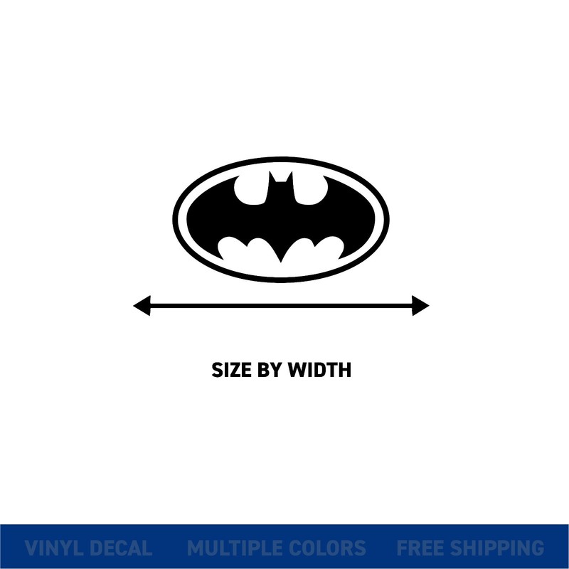 BATMAN Logo Vinyl Decal Sticker Car and Any Surface Multiple Colors & Sizes gallery