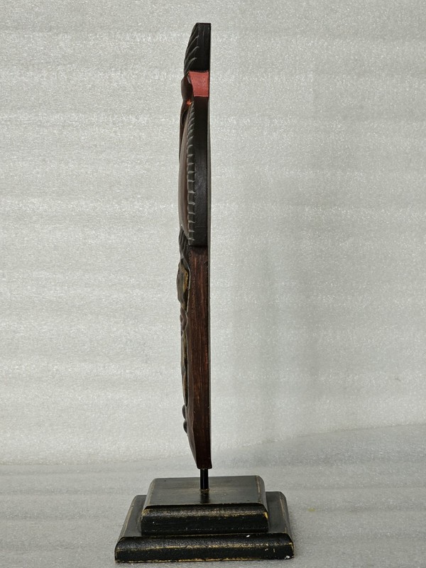 African Tribal Mask Replica on Stand, African-Style Decor 13.5 inches tall gallery