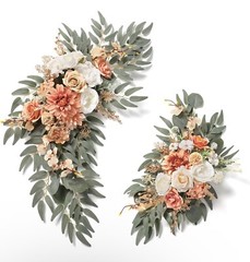 Wedding Arch Flowers Swags Kit (Pack of 2) for DIY Artificial Peony Greenery Arr