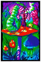 Psychedelic Alice Non-Flocked Blacklight Poster 24″ X 36″