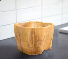 Teak Fruit Bowl Reclaimed Teak 8.3” Tall Solid Teak Root Bowl Home Decor