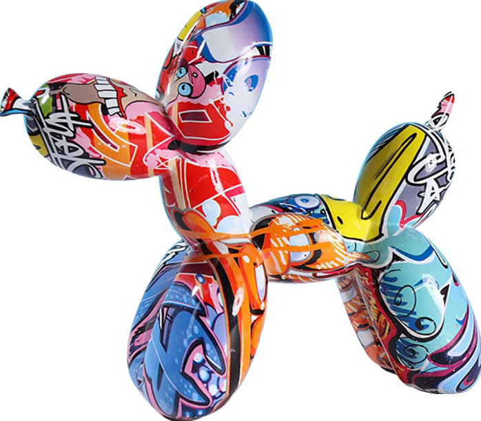 Colorful Balloon Dog Statue Animal Art Modern Home Decor Sculpture Ornament gallery