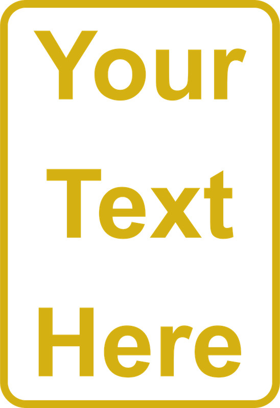New Personalized Aluminum Metal Sign Customized With Custom Text 12" x 8" Size gallery