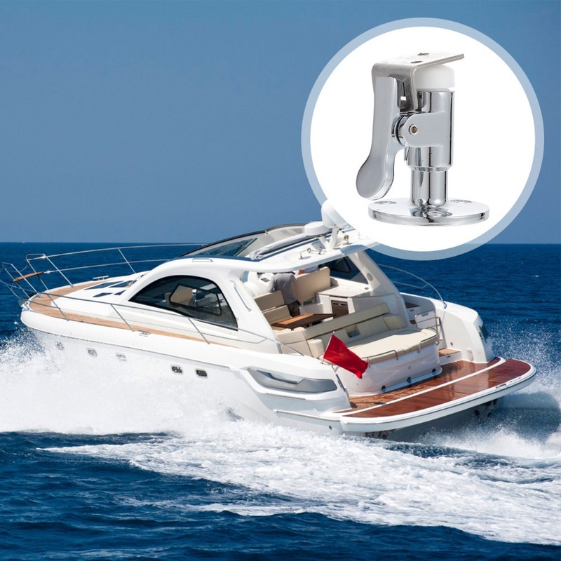 Stainless Steel Boat Yacht Door Stopper Magnetic Ground Mount Door Holder gallery