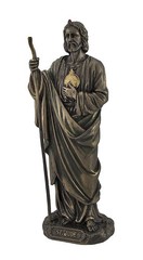 Bronzed St. Jude Statue 8 in.