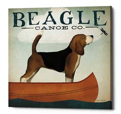 Epic Graffiti ‘Beagle Canoe Co’ by Ryan Fowler, Giclee Canvas Wall Art