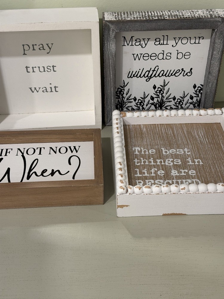 Wood Signs Decorative For Home Sayings Table Top Or Wall Hangings