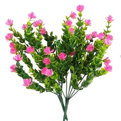 4 Pack Artificial Fake Flowers Outdoor UV Resistant Boxwood Plants Shrubs Decors