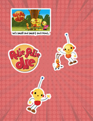 Rolie Polie Olie 90’s Cartoon 4pc Sticker Pack