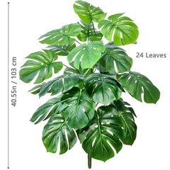 52-104cm Artificial Monstera Plant Fake Palm Tree for Home Garden Decor