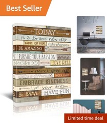 Waterproof and UV Resistant 12×16 Inspirational Canvas – Perfect for Any Room