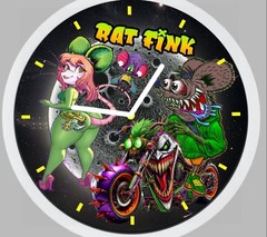 Rat Fink Kustom Kulture Designed Art Clock Personalized
