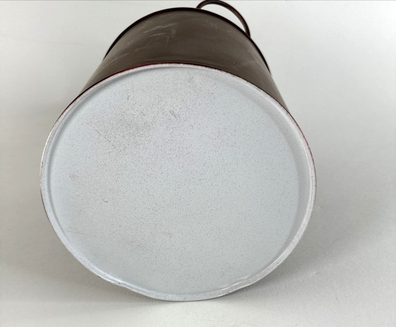 Replica Farmhouse Milk Can Metal Container Vase Brown 6"x20" No Lid Decor Read gallery