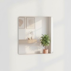 Lightweight Self-Adhesive Acrylic Mirrors – 2 Pack, Ideal for Any Room, 6×6 inch