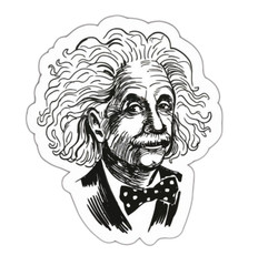 Albert Einstein Sticker Decal