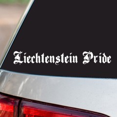 Liechtenstein Pride Vinyl Sticker Country Pride all size chrome & regular color