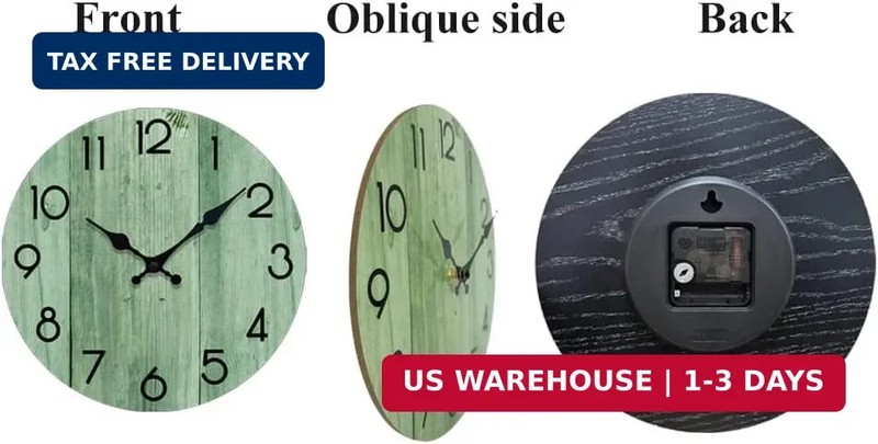 Wall Clock, Modern Wall Clocks Battery Operated, Silent Non Ticking Clock Decora gallery