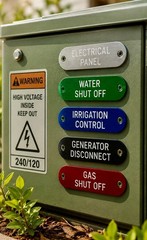 Custom engraved metal tags – electric panel, utility,HVAC, Plumbing or anything