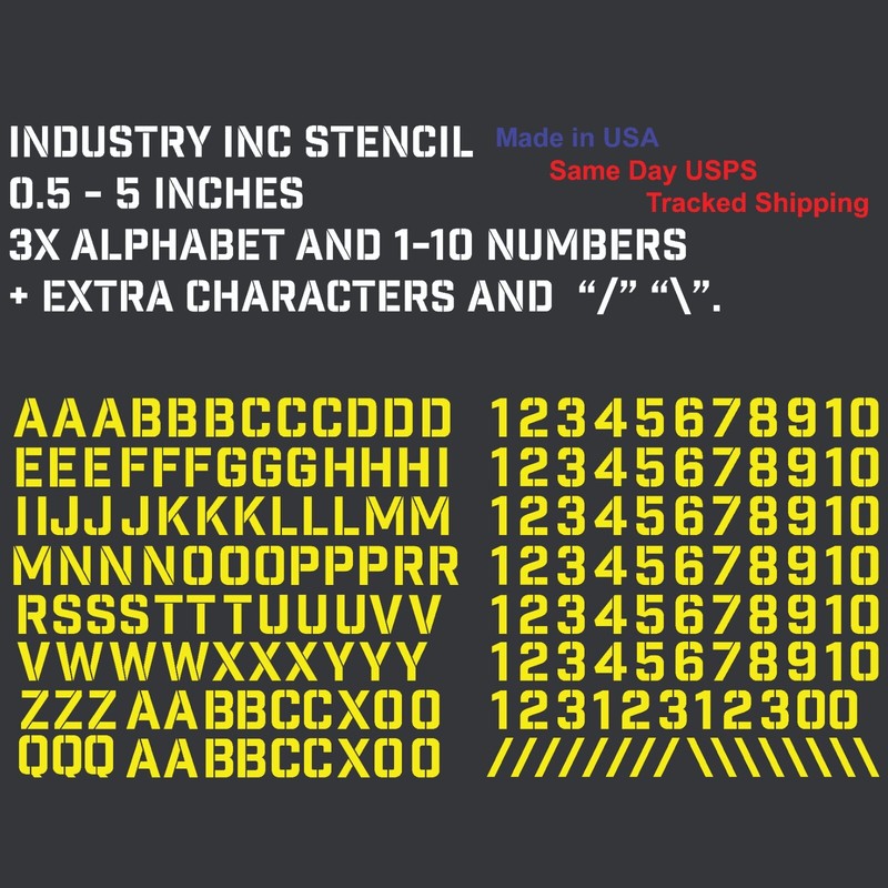 3X Alphabet & 1-10 Vinyl Decal Numbers - Mailbox, Wall, Address, Locker Stickers gallery