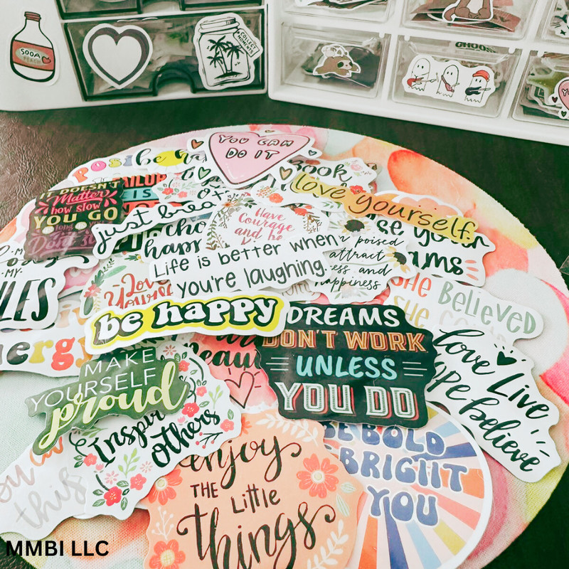 25 Inspirational Motivational Mental Health Cute Saying Stickers Laptop Mix Lot gallery