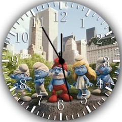 The Smurfs Frameless Borderless Wall Clock Nice For Gifts or Decor W259