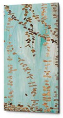 Epic Graffiti ‘Trailing Vines III Blue’ by Candra Boggs, Giclee Canvas Wall Art