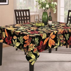 CAIT CHAPMAN HOME COLLECTION Allover Autumn Leaves Easy-Care Printed Fabric T…