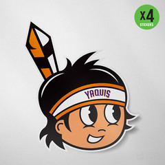 (4 Pack) Yaquis Obregon Vinyl Sticker Decal Calcomania Beisbol Mexico
