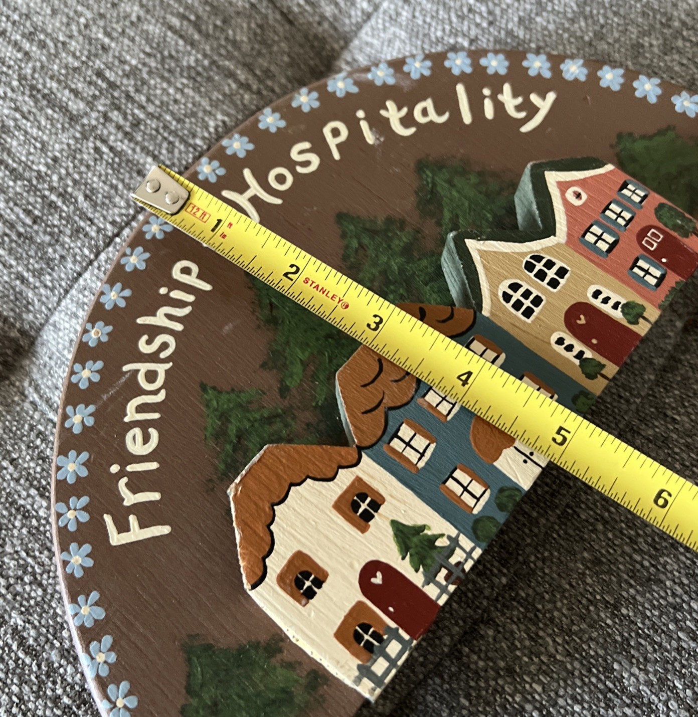 Hand Painted Plaque Friendship Hospitality Sign Cottagecore Farmhouse Sign 1987 gallery