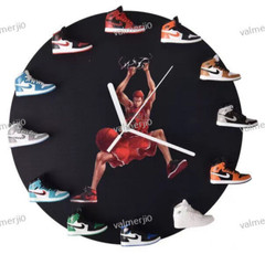 wall clock Air Jordan Sneaakers Mini 3D Play Off Game Basketball Nike Gift Ball