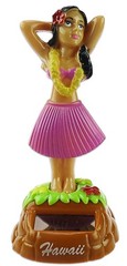 Dashboard Hula Girl Doll Solar Motion Dancer Pose Hawaii Collectable Hawaiian N