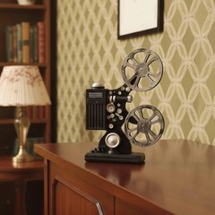 Movie Film Projector Model Photo Props Retro Style Realistic Decorative