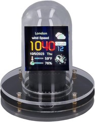 Nixie Tube Clock Full Color IPS LCD Screen Display Electronic RGB Digital